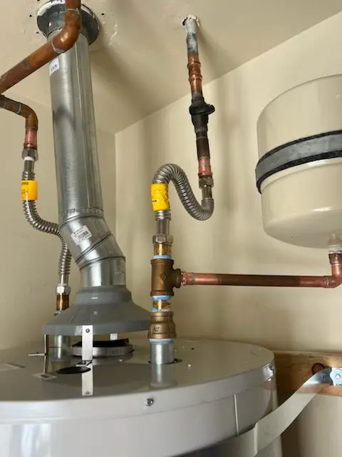 Water heater installation and plumbing repair in Fardale
